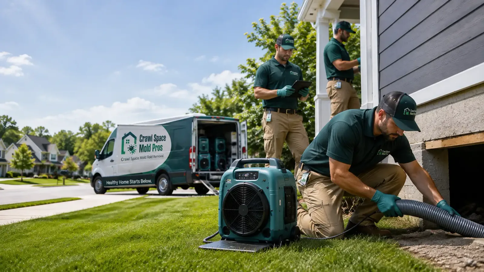 Crawl Space Mold Removal in Dawson, ND